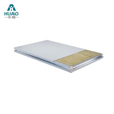 kopen Handgemaakt Cleanroom Rock Wool Sandwich Panel Branddicht 50mm 75mm 100mm Dik online manufacture