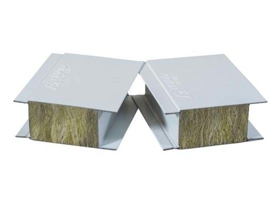 kopen Brandbestendig Warmtebehoud Geluidsisolatie Rock Wool Sandwich Panel Wand en dakplaat Rock Wool Board Clean Room Panels online manufacture