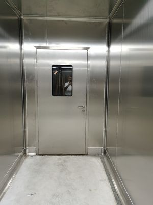 GMP 304 roestvrij staal schoonkamerdeuren metalen swing ingangdeuren voor ziekenhuis