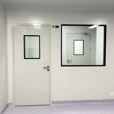 Gegalvaniseerde stalen schoonkamers deuren, medische schoonkamer deur met glazen raam