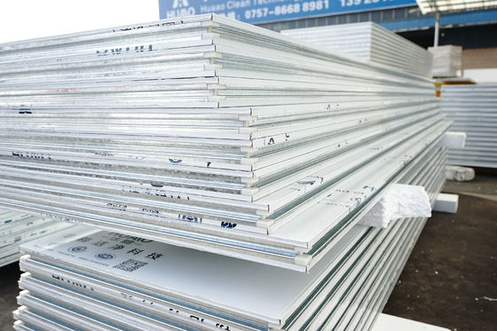 Thermische isolatie Rock Wool Sandwich Panel Clean Room Panel A1 Brandbestendige