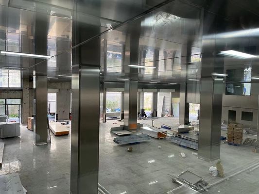 ISO-gecertificeerde 304 0,5 mm roestvrij staal cleanroom sandwich panelen voor voedselfabrieken